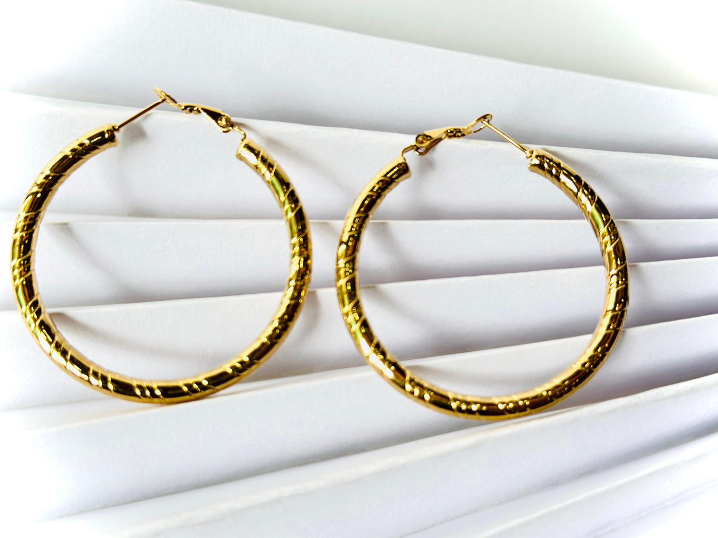Regal Aureate Hoop Earrings