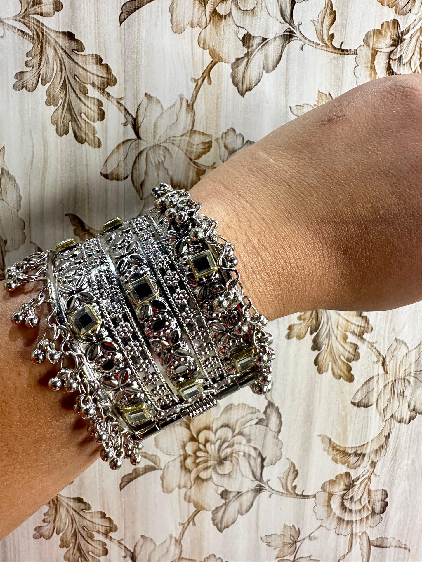 Royal Elegance Silver Charm Bracelet