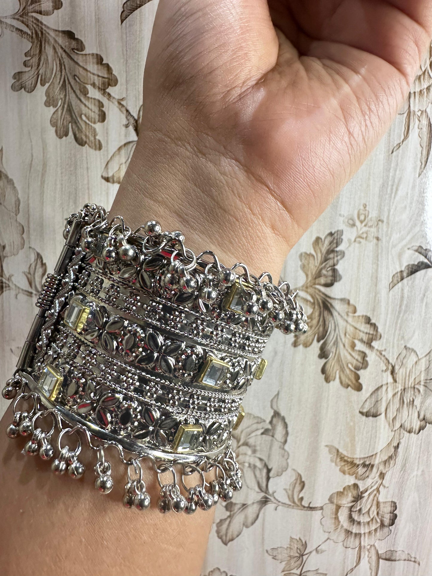 Royal Elegance Silver Charm Bracelet