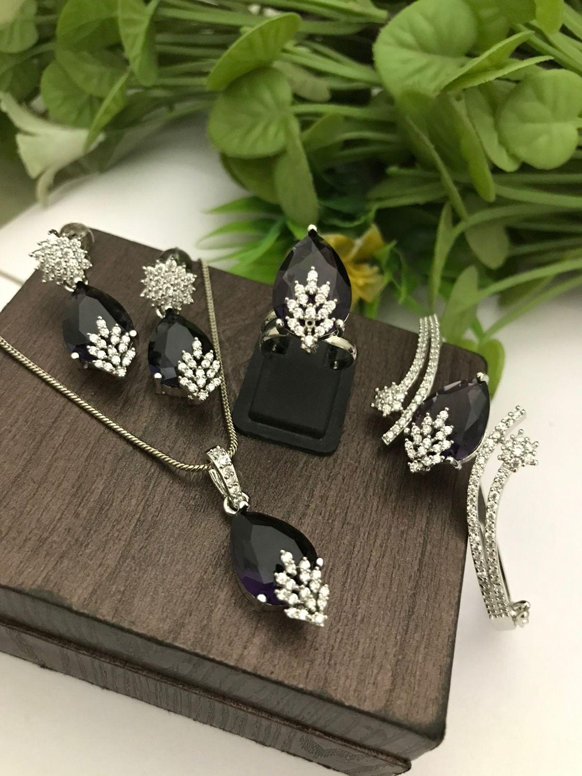 Amethyst Elegance Jewelry Set