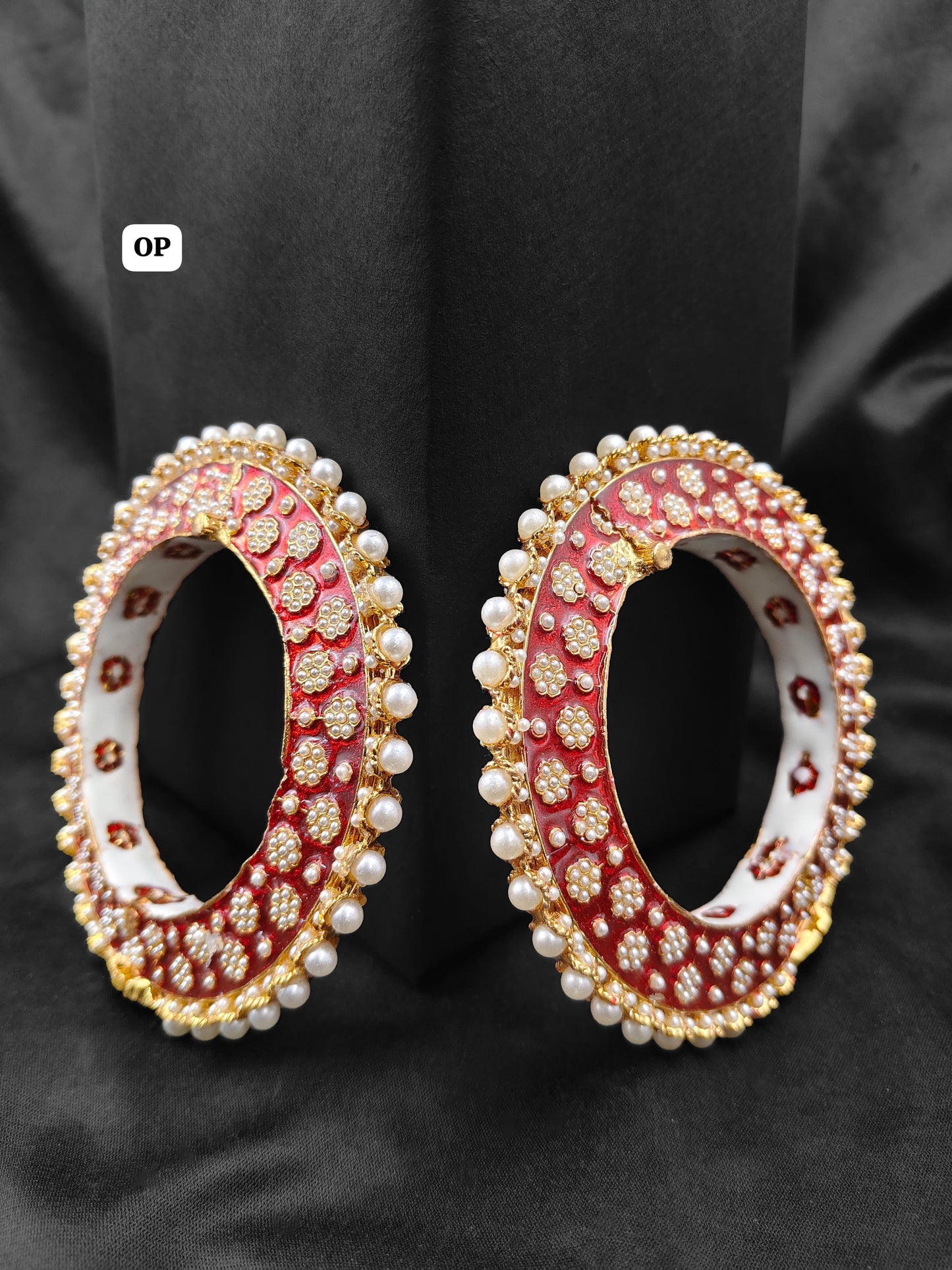 Royal Enamel Pearl Bangles