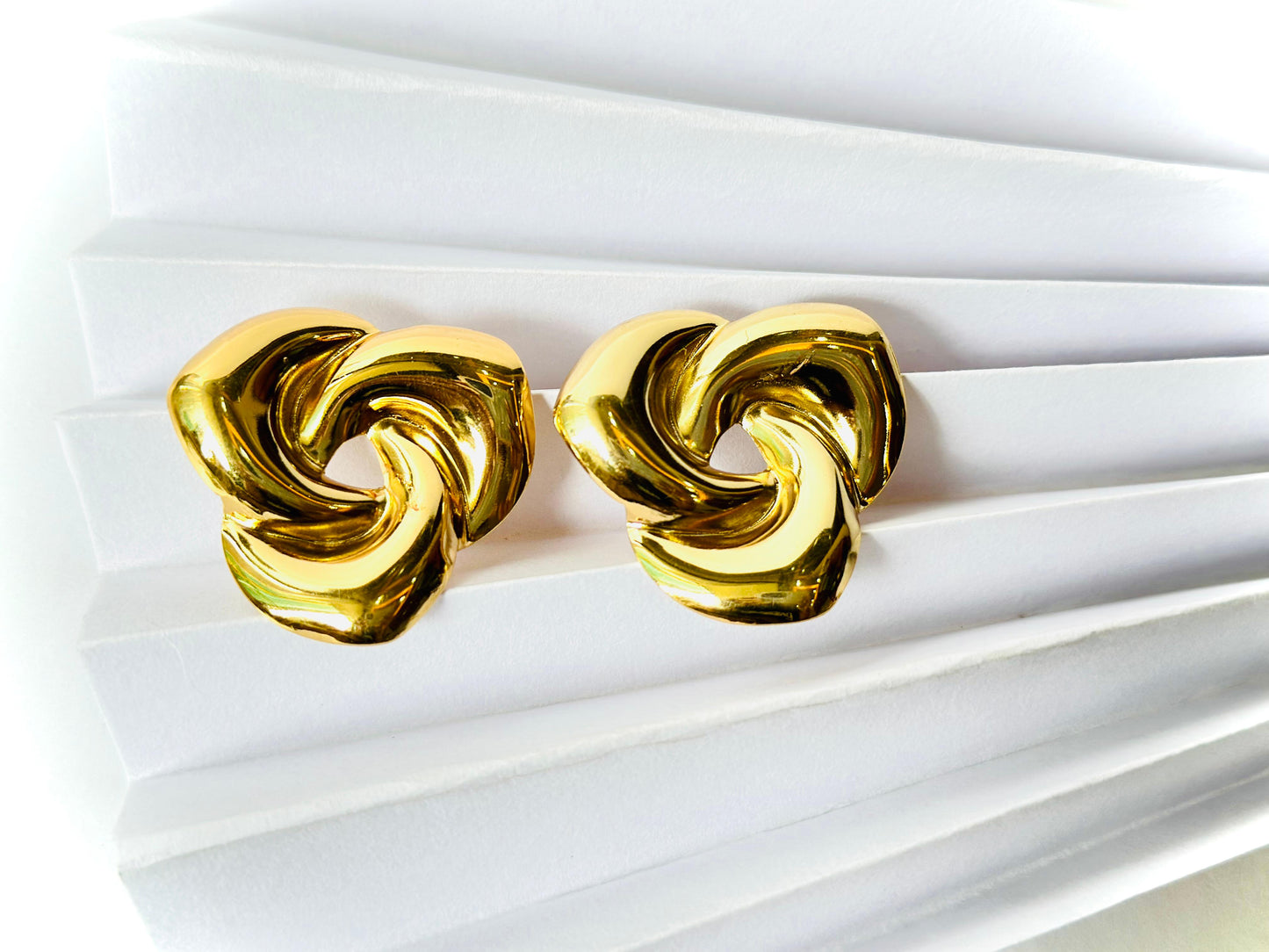 Golden Spiral Elegance Earrings
