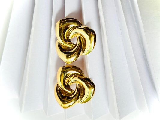 Golden Spiral Elegance Earrings