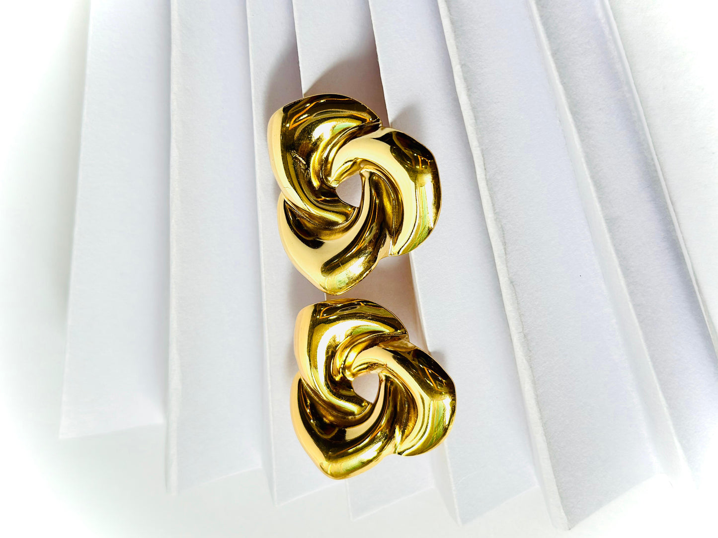 Golden Spiral Elegance Earrings
