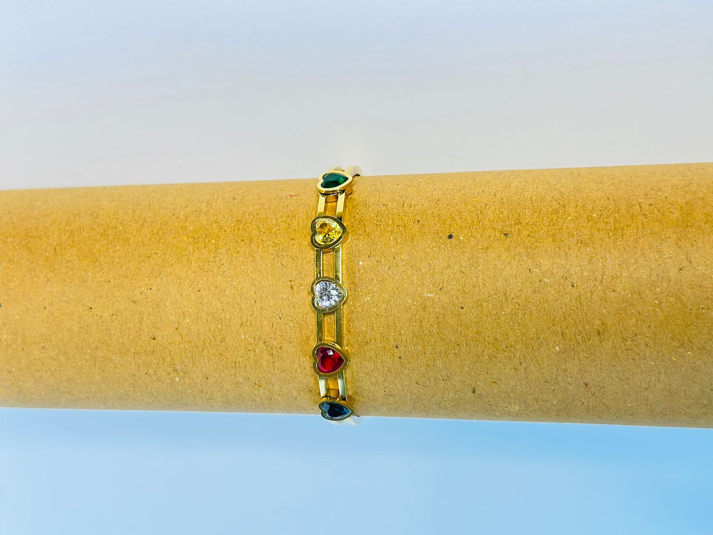 Radiant Hearts Gemstone Bracelet