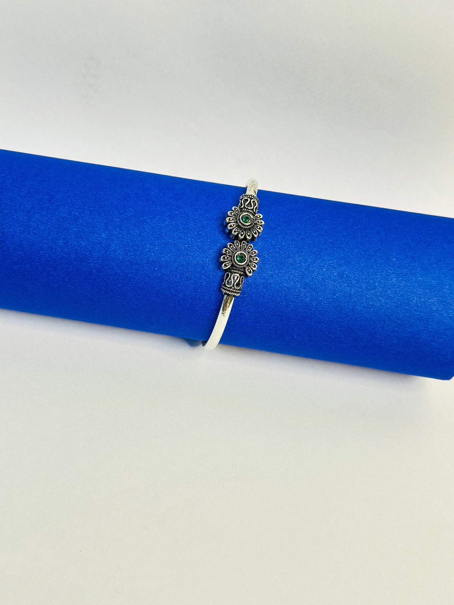 Oxidised Floral Bracelet