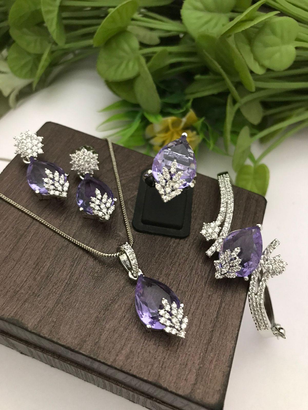 Amethyst Elegance Jewelry Set